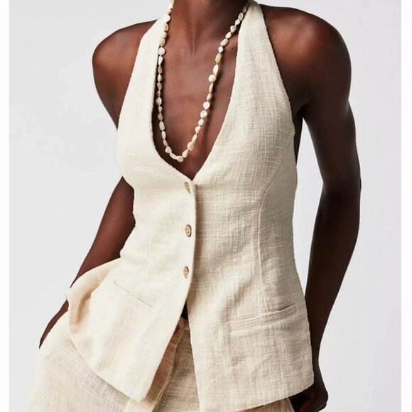 Free People Take Me To Paris Vest - Picture 1 of 4